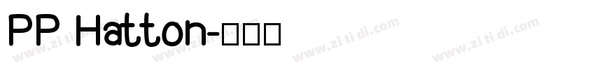 PP Hatton字体转换